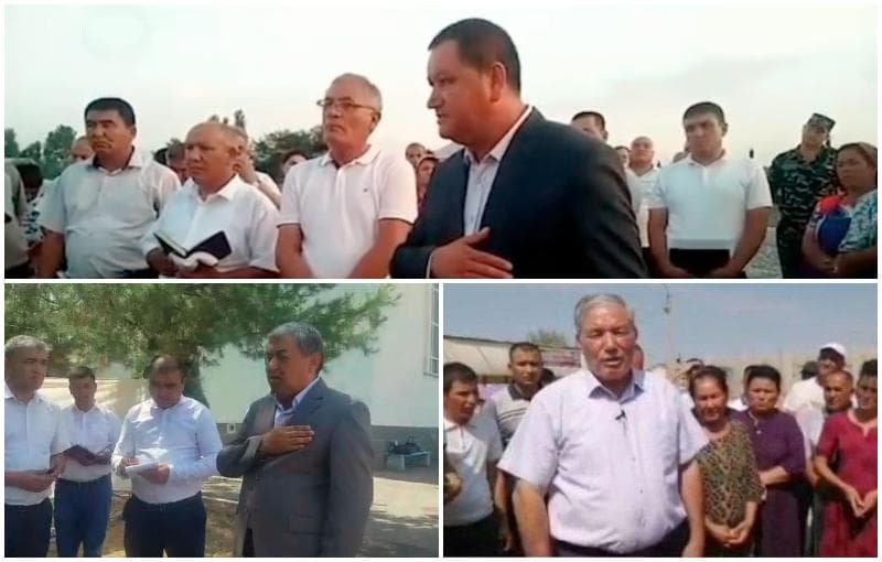 Хокимы трех областей публично попросили прощения у местных жителей