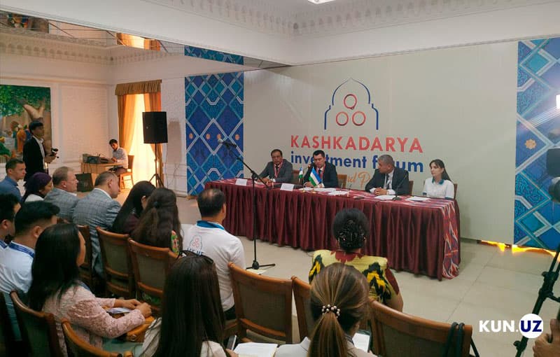 Qashqadaryoda xalqaro investitsiya forumi o‘tkazilmoqda (foto)