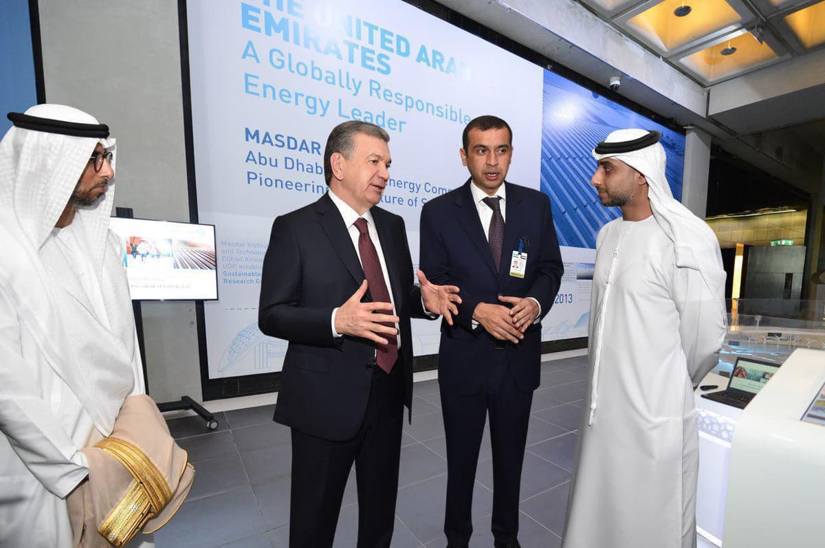 Shavkat Mirziyoyev BAAdagi innovatsion shaharchada bo‘ldi