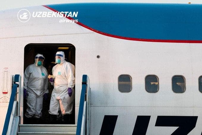 Foto: Uxandan 79 nafar o‘zbekistonlik Toshkentga olib kelindi