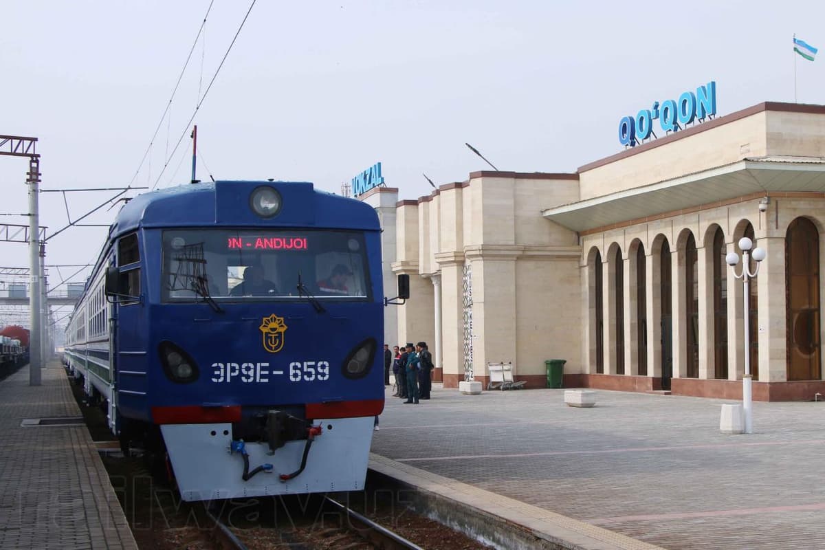 «Qo‘qon – Andijon – Qo‘qon» yo‘nalishida elektrichka qatnovi yo‘lga qo‘yildi