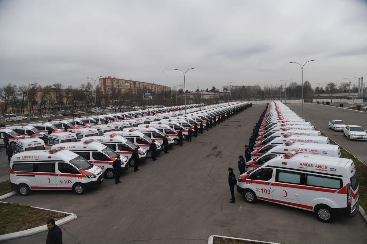 Toshkent shahar tez tibbiy yordam stansiyasiga 150ta «Ford» rusumidagi reanimobillar topshirildi
