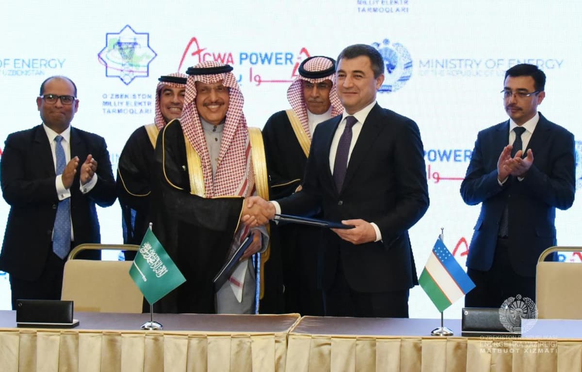 Минэнерго Узбекистана и ACWA Power подписали три соглашения на 2 млрд долларов