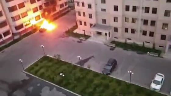 Video: Farg‘onada «Jyentra» avtomobili yoqib yuborildi 