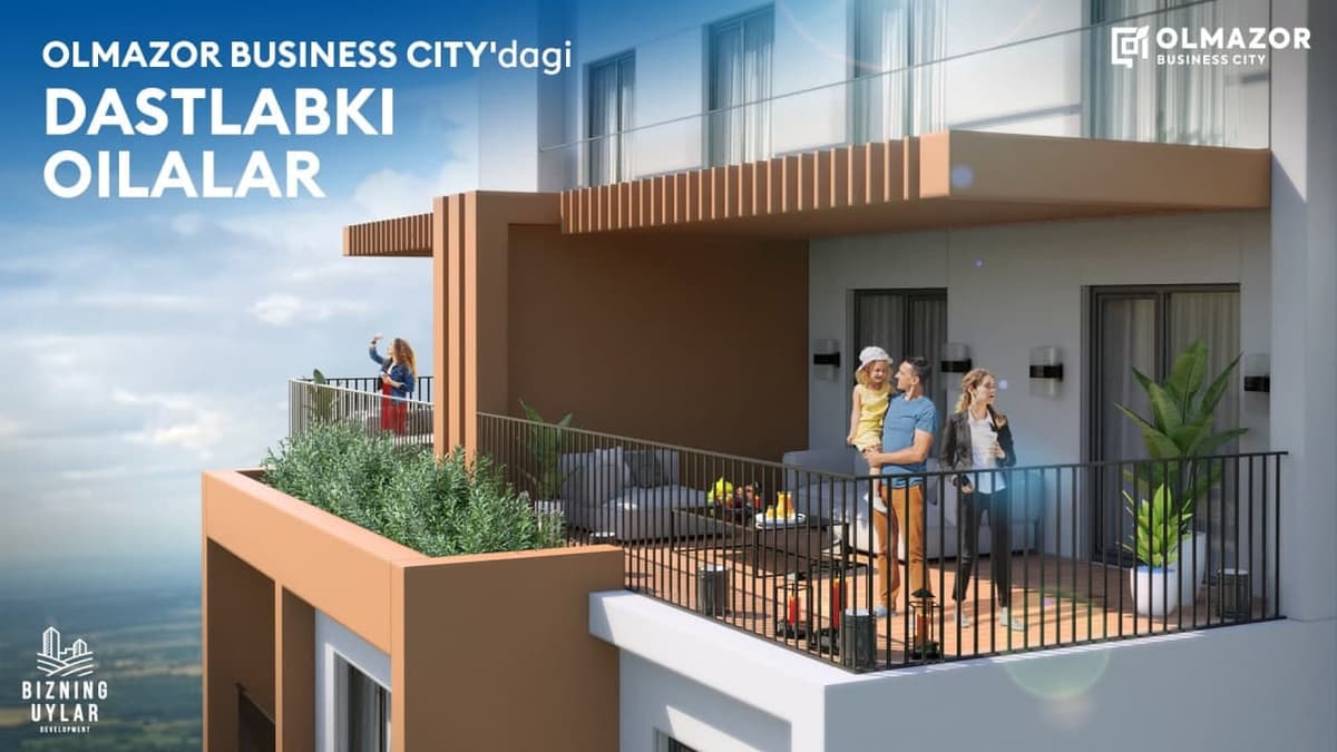 Olmazor Business City turar joy majmuasi yangi xonadonga ko‘chib kelgan birinchi oilani tabriklaydi