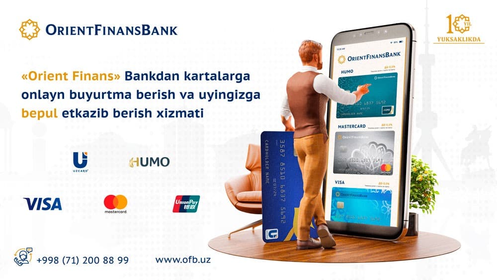 «Oriyent Finans» bankdan «Uyda qoling» aksiyasi 