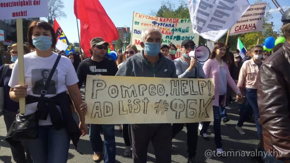 Xabarovskda yana Sergey Furgalni qo‘llab-quvvatlash uchun namoyish o‘tkazildi