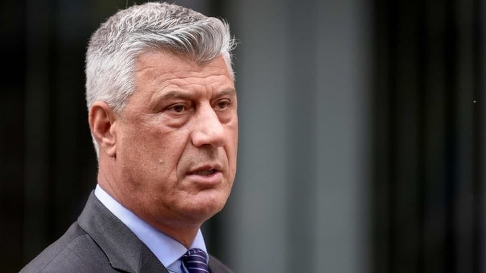 Harbiy jinoyatlarda ayblangan Kosovo prezidenti iste'foga chiqdi