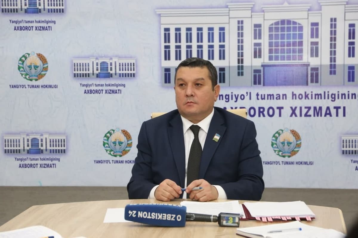 Yangiyo‘l tumani hokimi 2020 yil yakunlari bo‘yicha hisobot berdi