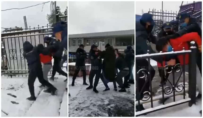 В Ташкенте произошла потасовка между сотрудниками Нацгвардии и гражданскими лицами