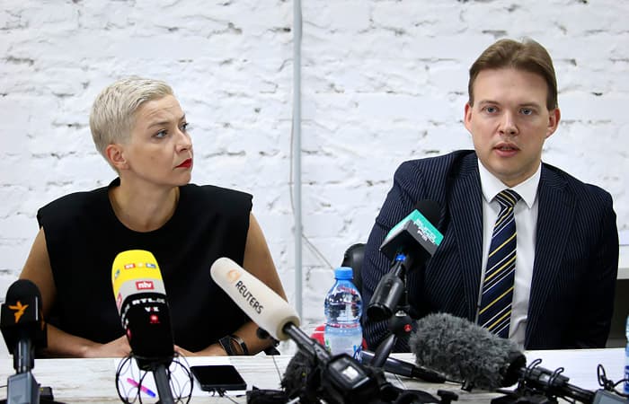 Belarus: Kolesnikova hokimiyatni egallashga urinishda ayblanmoqda, Aleksiyevich ruslarga murojaat qildi