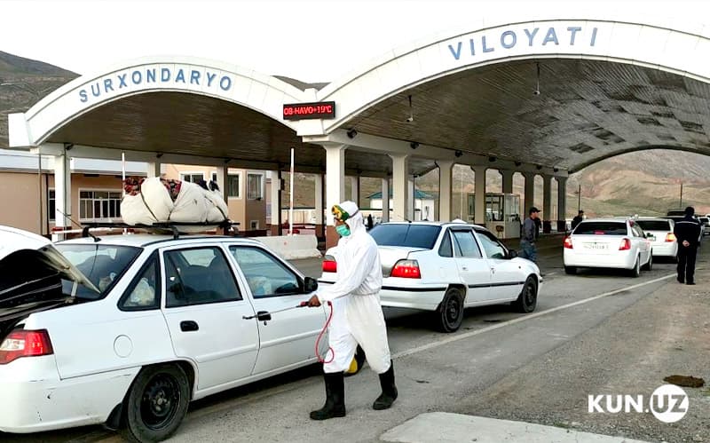 Surxondaryo viloyatiga avtomashinalar kirishi vaqtincha to‘xtatildi