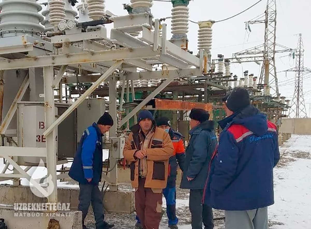 «O‘zbekneftgaz»: Elektr energiyasidagi avariyaviy o‘chishdan so‘ng, gaz yetkazib berish qayta tiklandi