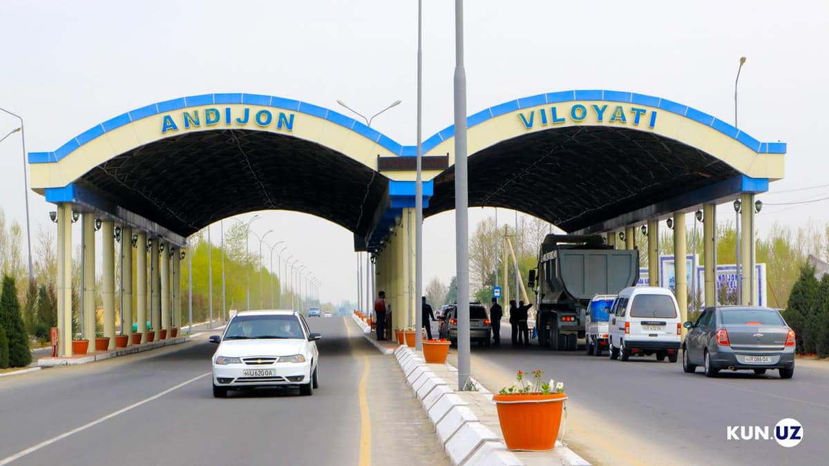 Andijon shahriga kirish va chiqishda cheklovlar joriy etildi