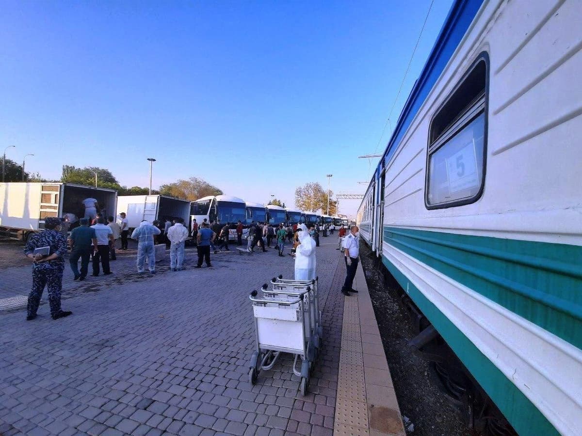 Samaradan 918 nafar o‘zbekistonlik maxsus poyezdda Toshkentga olib kelindi