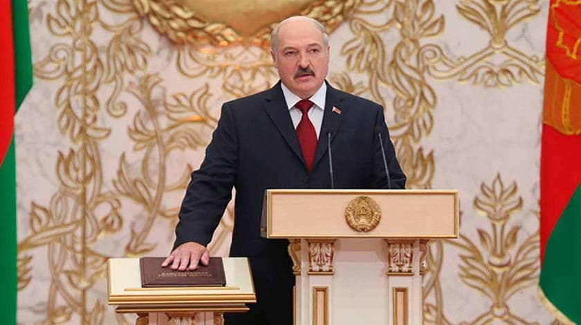Лукашенко вступил в должность президента на закрытой церемонии