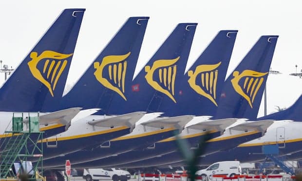 Ryanair aviakompaniyasi ko‘rgan zarar 1 mlrd dollardan oshishi mumkin