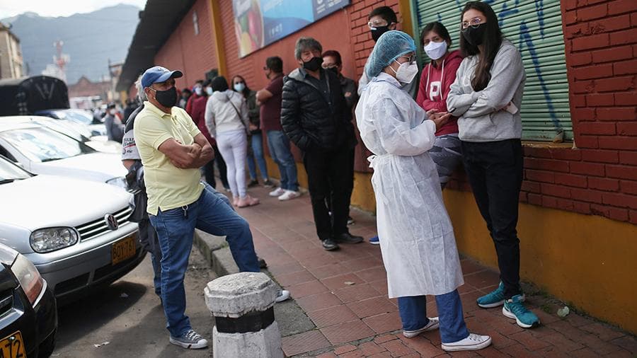 Kolumbiyada koronavirus qurbonlari xotirasiga 3 kunlik motam e'lon qilindi