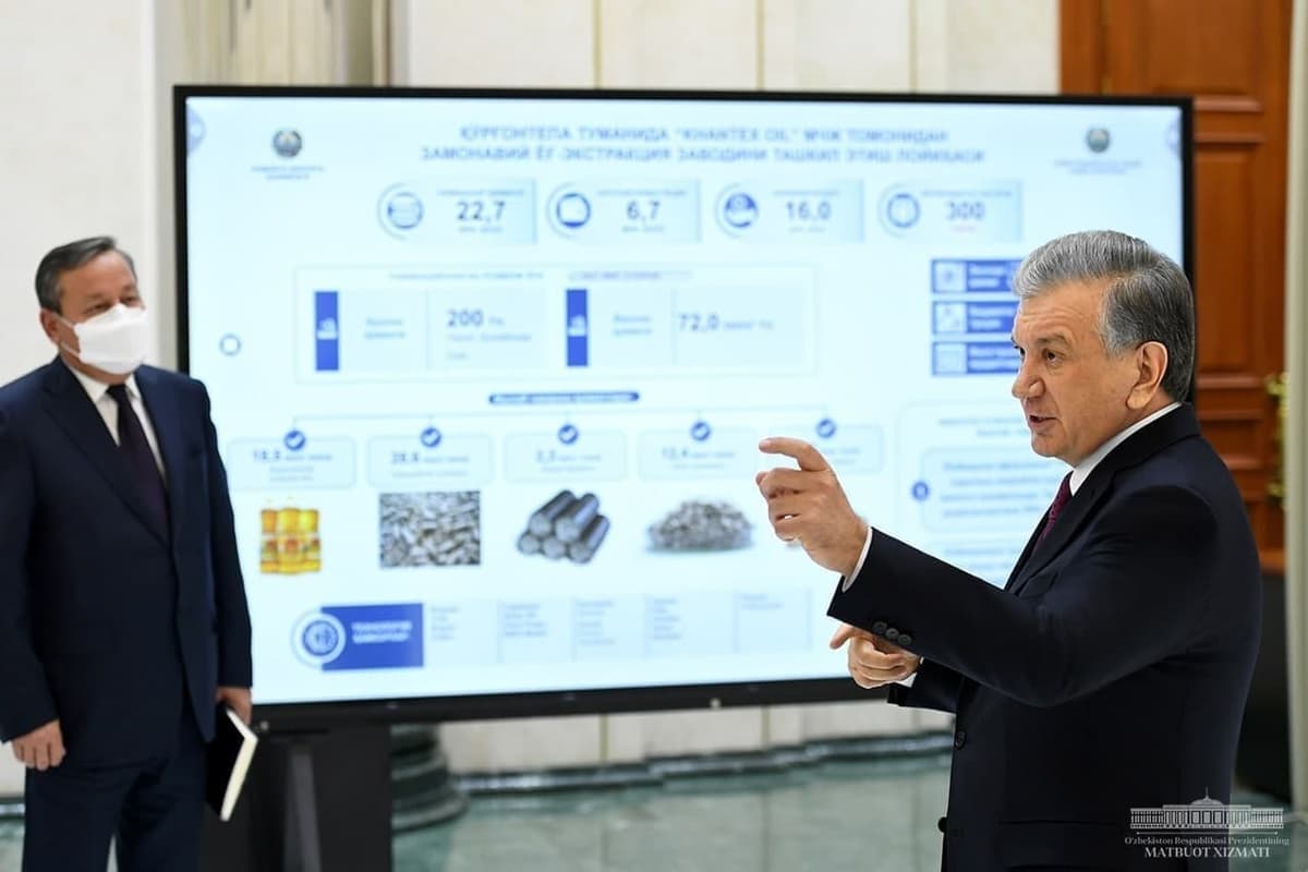 Prezident Andijon va Toshkent viloyatlaridagi investitsiya loyihalari taqdimoti bilan tanishdi