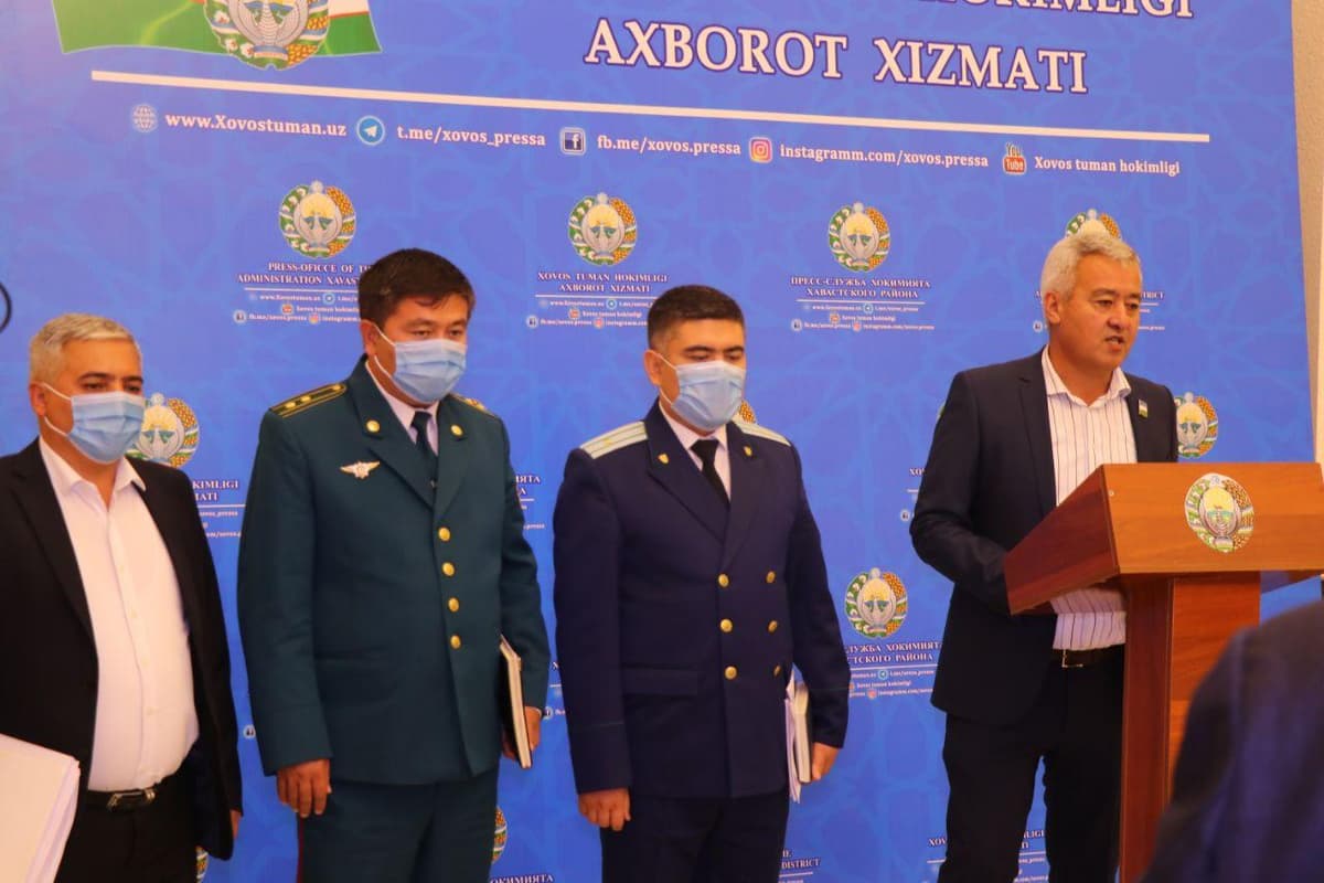 «Qoniqarsiz» deb topilgan Xovos tumani to‘rtligi ham uzr so‘rab, va'da berdi