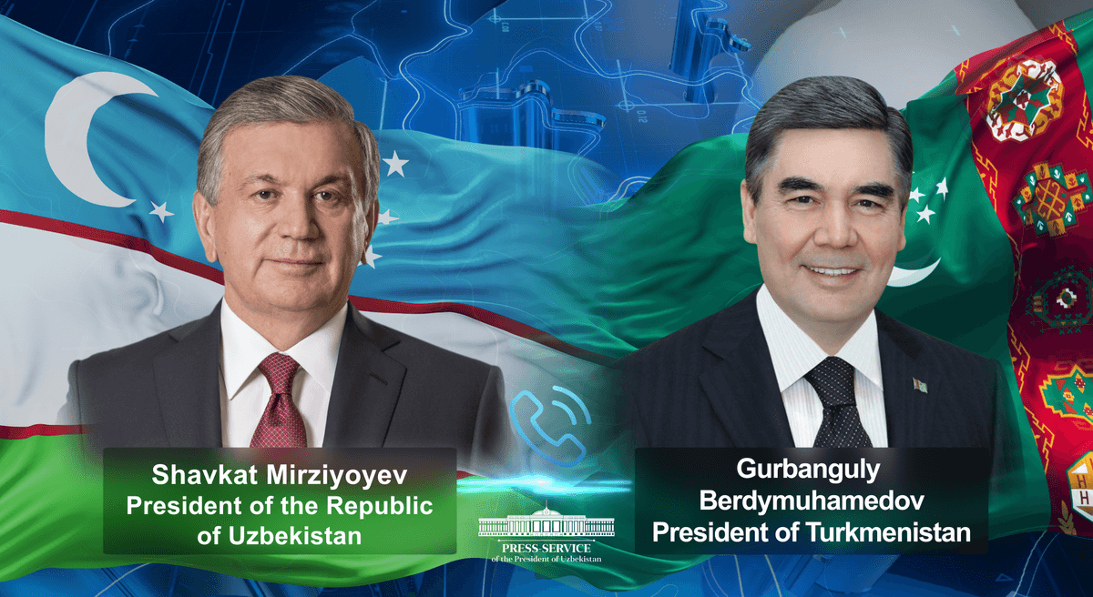 Mirziyoyev speaks with Berdimuhamedow over the phone