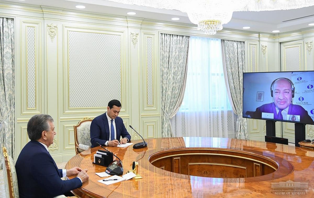 Shavkat Mirziyoyev Suma Chakrabarti bilan videoaloqa orqali muzokara o‘tkazdi
