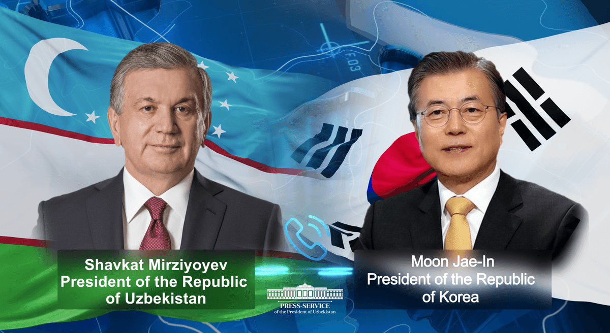 Presidents of Uzbekistan and South Korea discuss strengthening trade-economic relations, supporting business initiatives