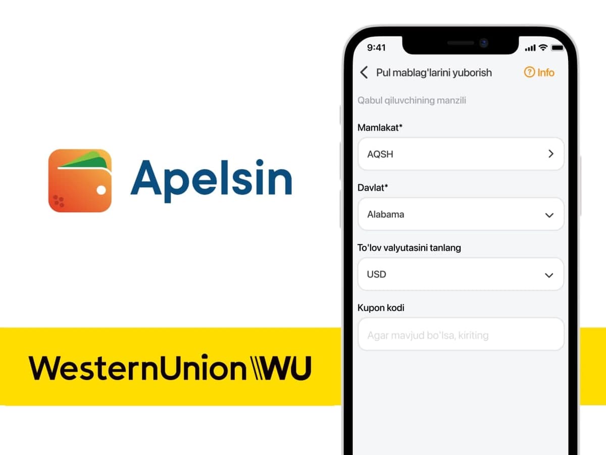 Onlayn pul o‘tkazmalari: Apelsin va Western Union qulaylikning yangi darajasini taqdim etadi