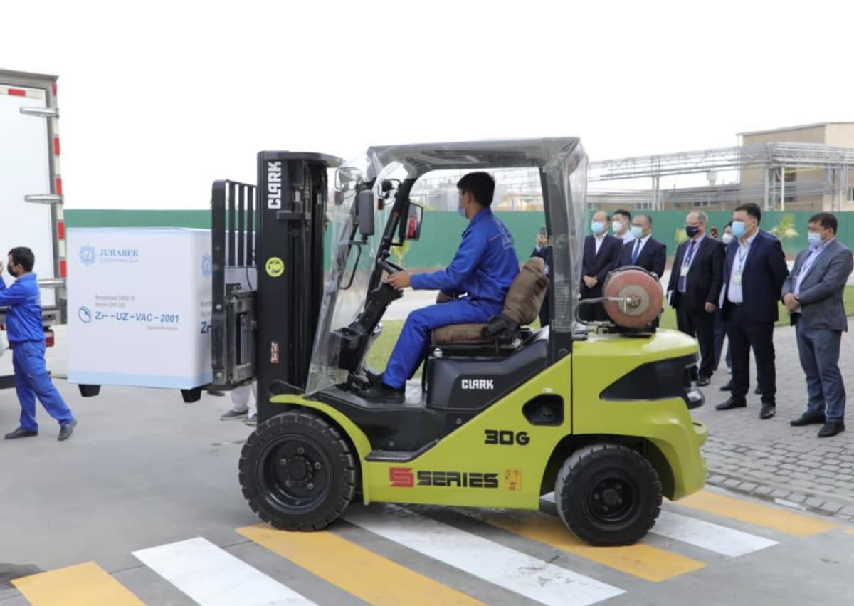 Serial production of ZF-UZ-VAC 2001 vaccine launched in Uzbekistan