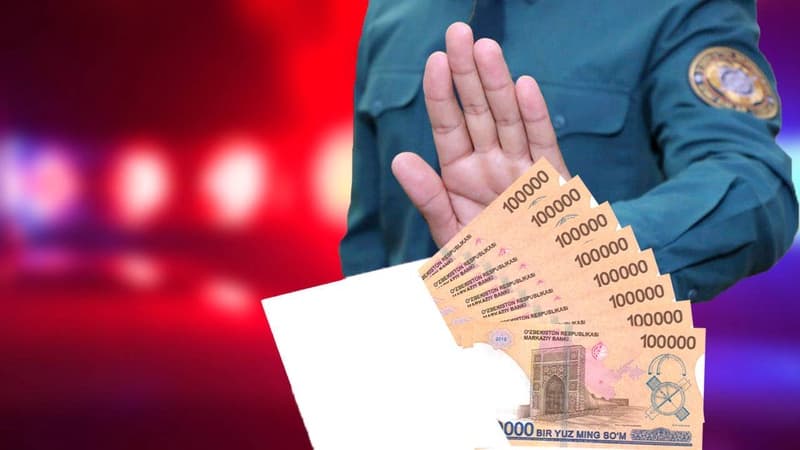 Navoiyda IIB xodimiga pora bermoqchi bo‘lgan mansabdor qo‘lga olindi