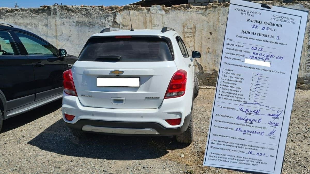 Andijonda jarimani vaqtida to‘lamagan haydovchilarni aniqlash bo‘yicha reydlar o‘tkazilmoqda