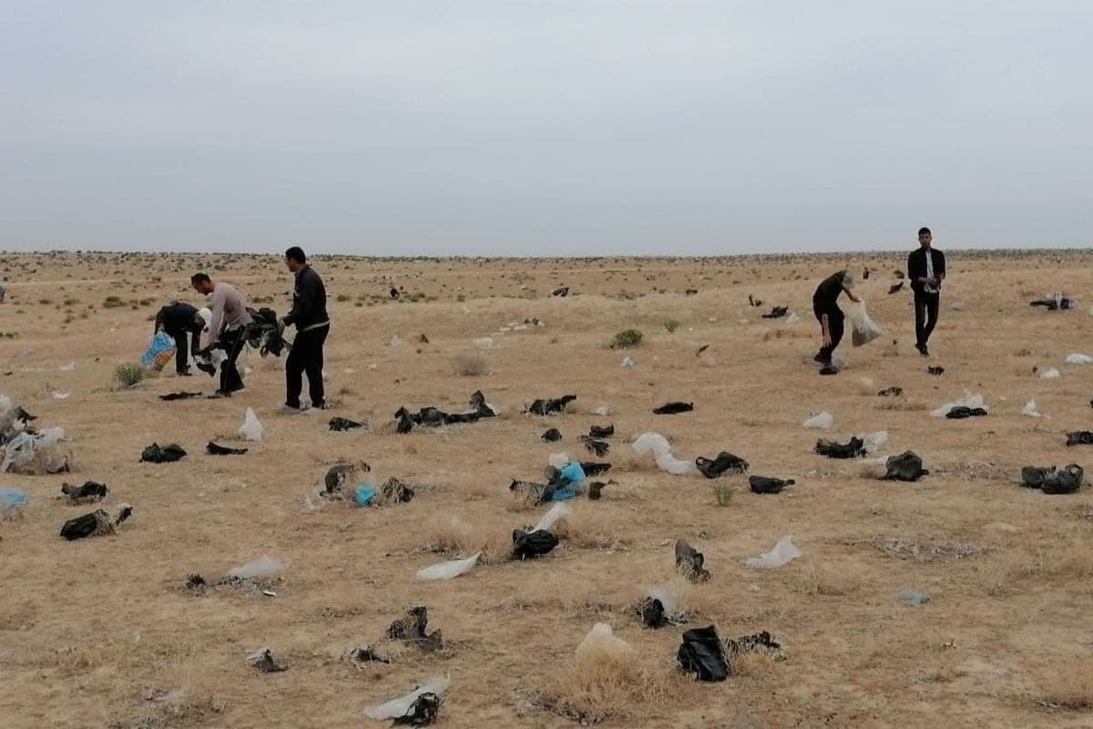 Rossiyalik vlogerning reportajidan keyin Qarshi yaqinidagi chiqindi poligonida tozalash boshlandi