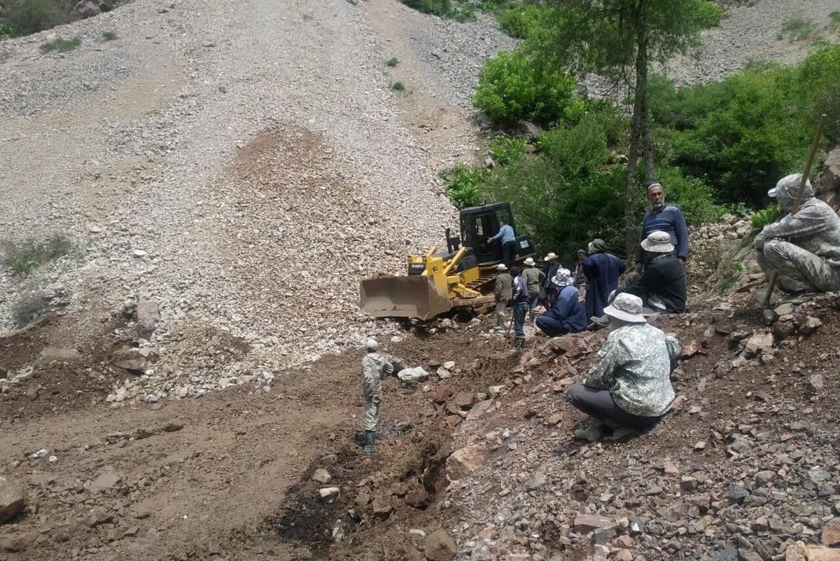 Qashqadaryodagi olis tog‘ qishlog‘i Ko‘lga olib boruvchi yo‘lda ko‘chki sodir bo‘ldi