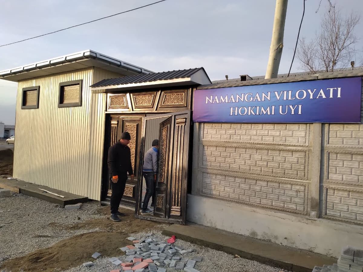 Опубликованы фото контейнера, где будет жить хоким Наманганской области