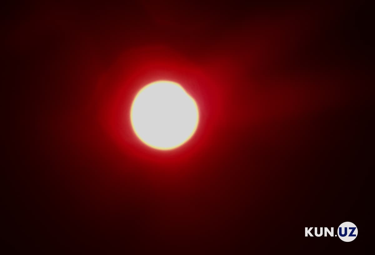 Foto: Toshkentda qisman quyosh tutilishi kuzatildi