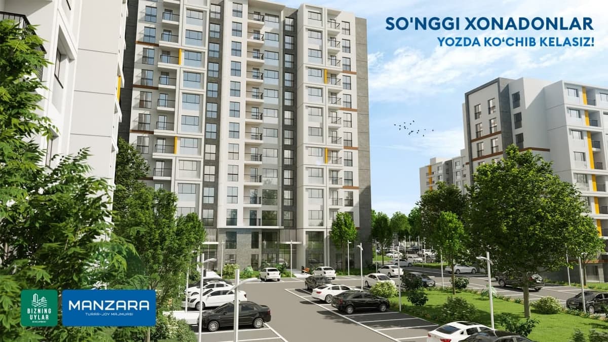 Manzara turar joy majmuasi: Yozda bitkazib topshiriladigan, tayyor ta'mirlangan co‘nggi xonadonlarni sotib olishga shoshiling!