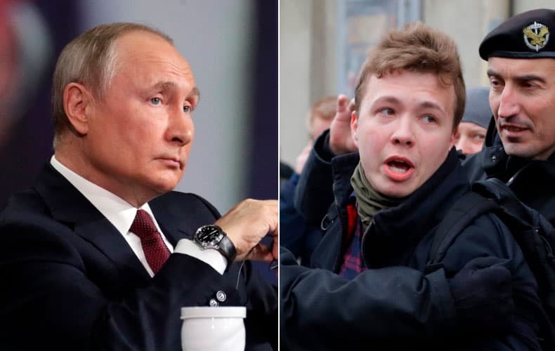 Putin Roman Protasevichni tanimasligini va tanishni ham istamasligini aytdi
