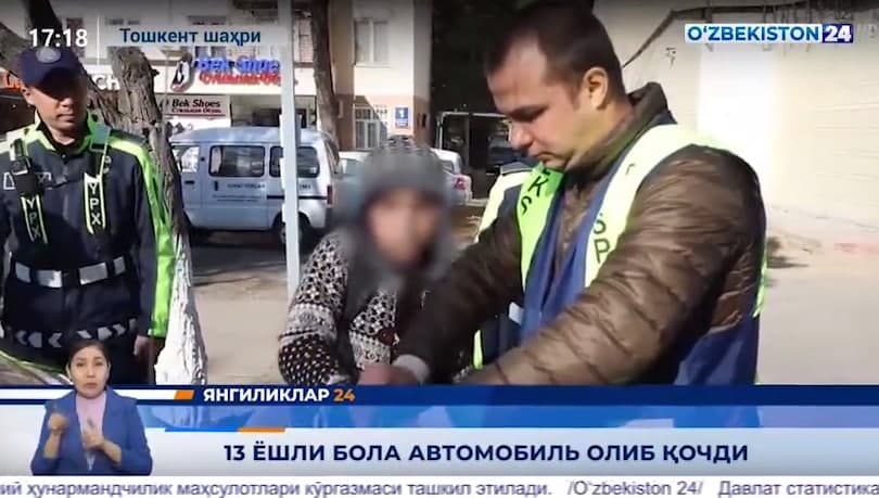 Toshkentda 13 yoshli bola «Tracker»ni olib qochdi