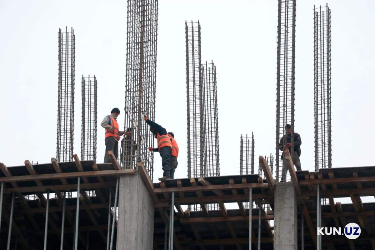 Construction companies completed work worth 48.6 trillion soums in H1 2021