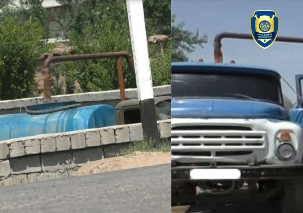 Qashqadaryoda markaziy suv quvuriga noqonuniy ulanib aholiga suv sotgan shaxsga jinoyat ishi qo‘zg‘atildi
