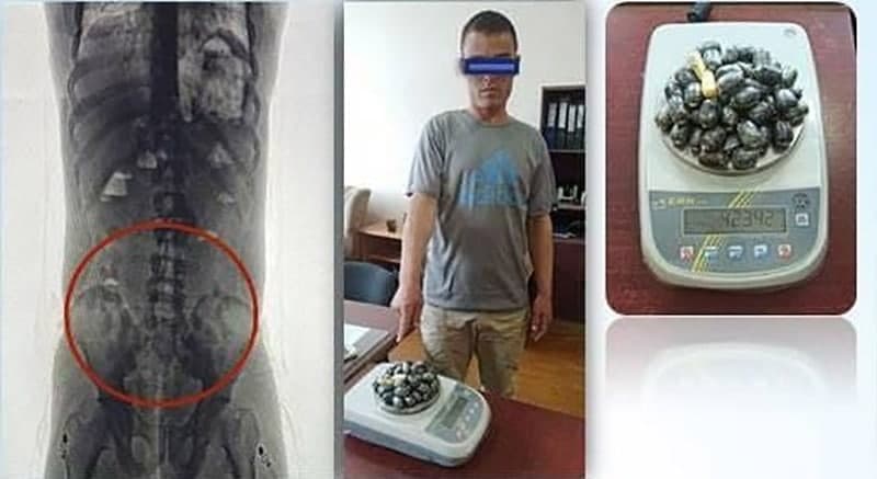 Surxondaryoda o‘zidan «jonli konteyner» sifatida foydalangan narkokurer qo‘lga olindi