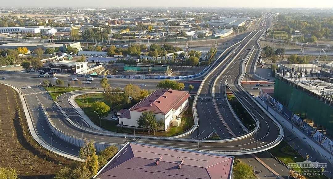 В Ташкенте открылась для движения новая дорога и путепровод