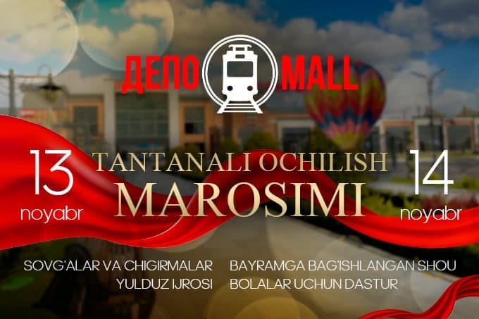 Toşkentdagi yirik savdo-köngiloçar markazi – «DePO Mall»ning oçilişi qanday ötadi?