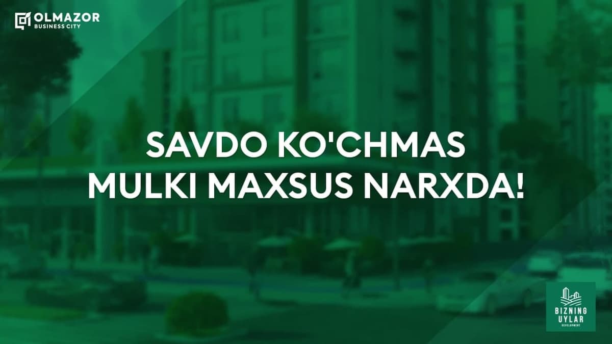 Olmazor Business City turar joy majmuasidagi tijorat binolari