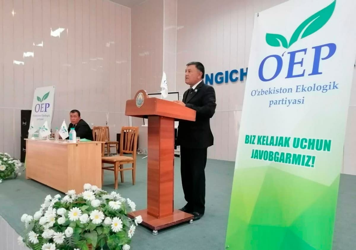 Ekologik partiya nomzodining ishonchli vakili toza ichimlik suv bilan bog‘liq muammolar haqida gapirdi