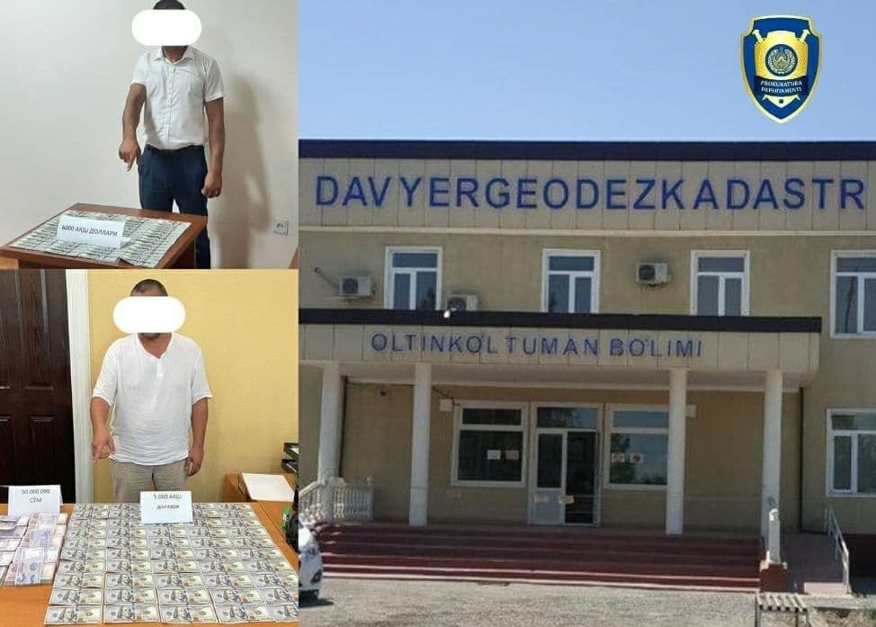 Олтинкўл тумани кадастр бўлими бошлиғи ер сотаётганда қўлга олинди