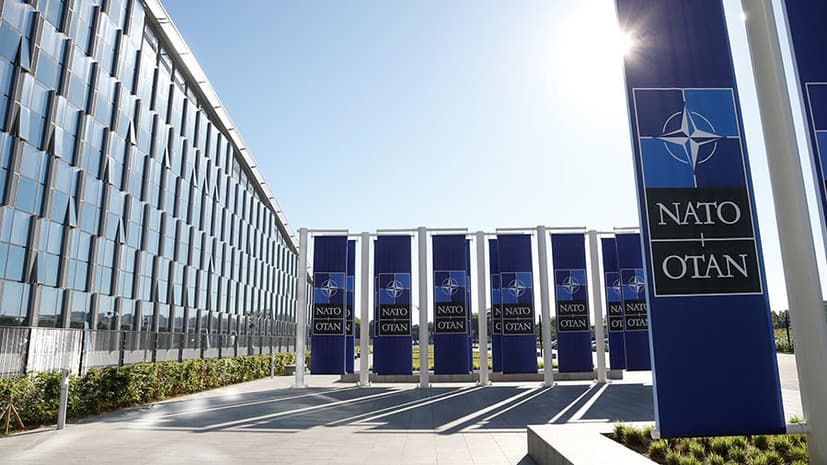 Ismatulla Irgashev participates in a briefing at NATO headquarters, delivers a speech