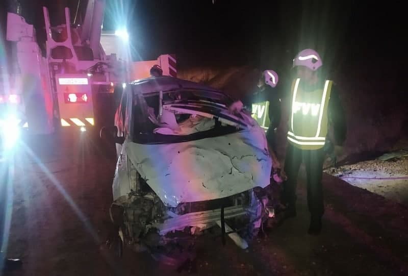 Qamchiq dovonida «Spark» yo‘l tagidan suv o‘tkazuvchi inshootga tushib ketdi
