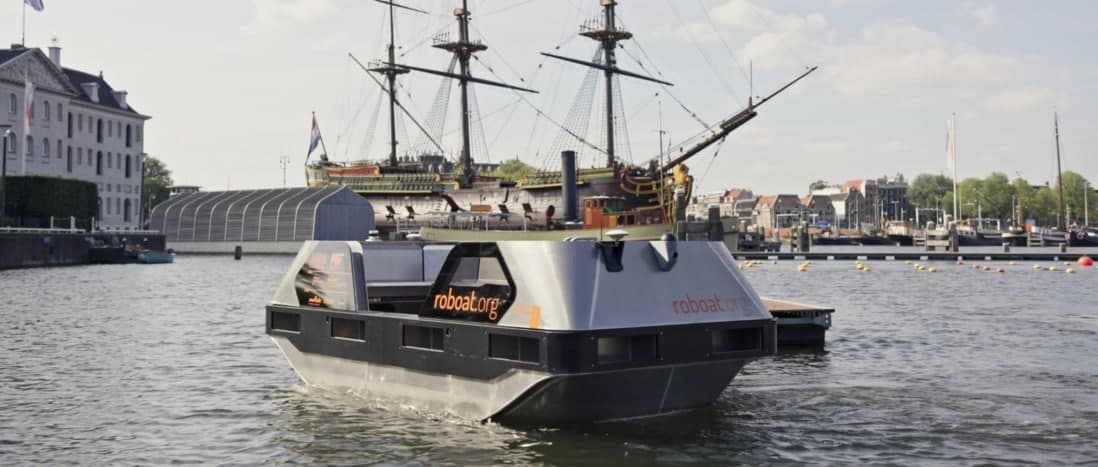 Amsterdamda haydovchisiz suv taksisi ishga tushirildi