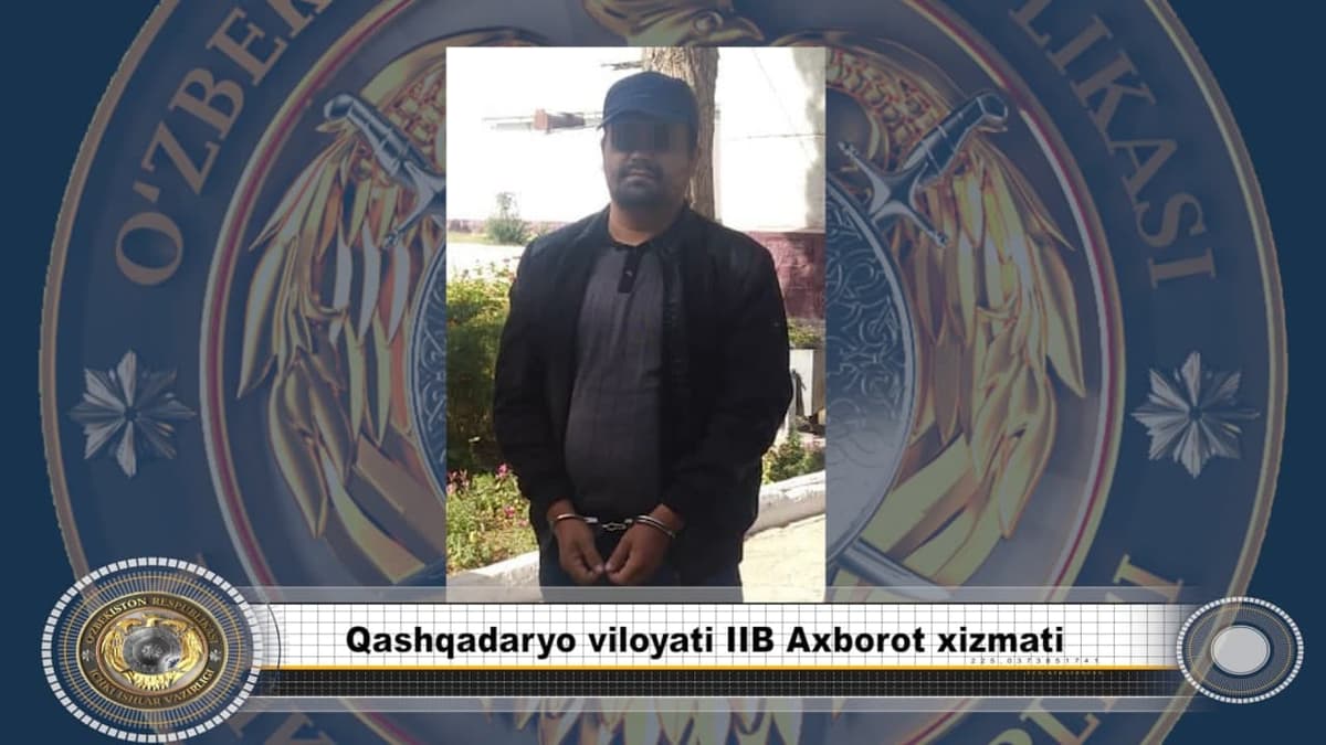 Qashqadaryoda qidiruvda bo‘lgan shaxs Toshkent shahrida ushlandi
